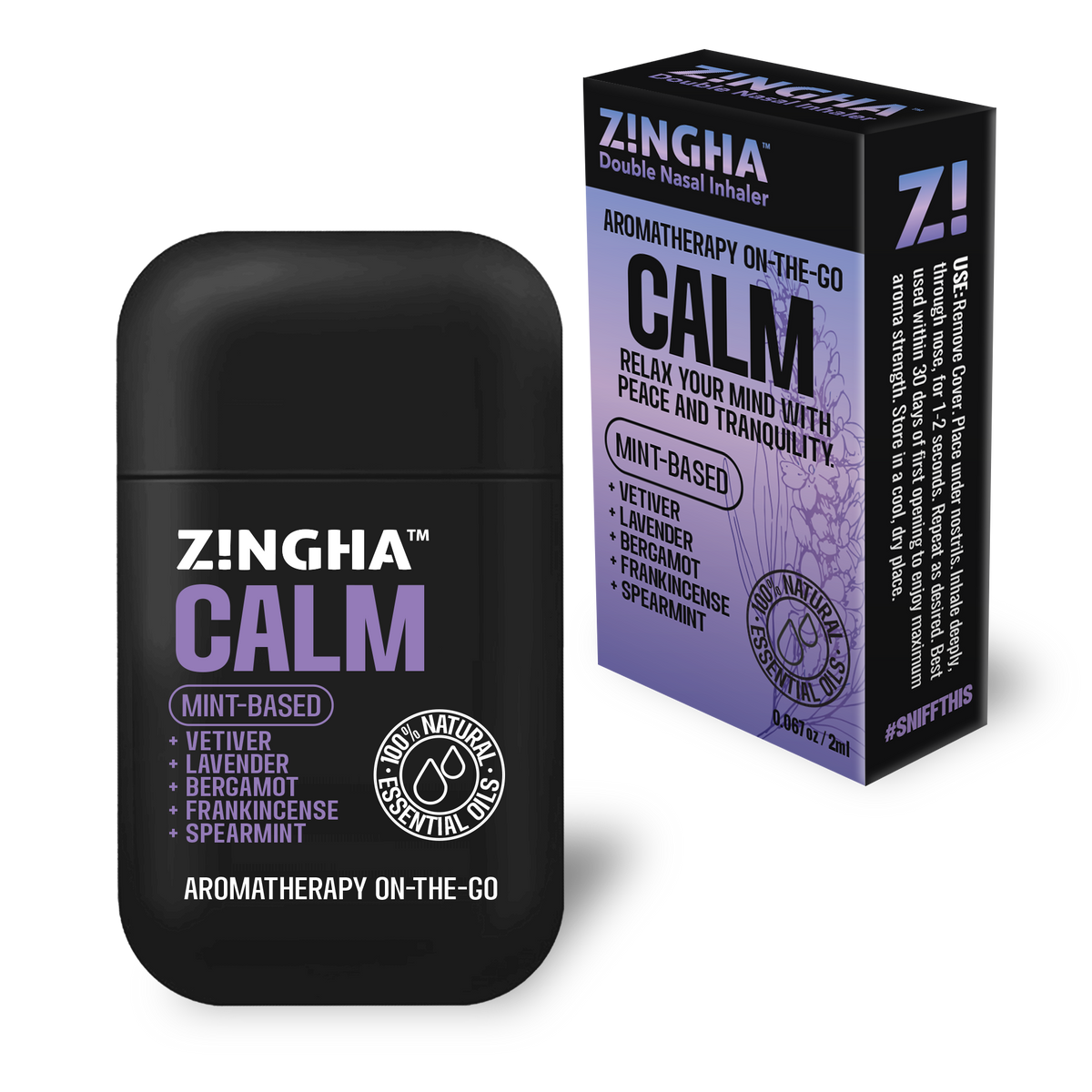 Calming Inhaler CALM Double Nasal Inhaler - 2 Pack – zngha